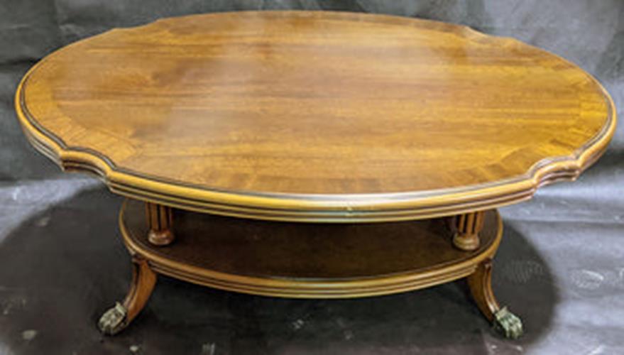 Oval, Claw Foot Coffee Table
