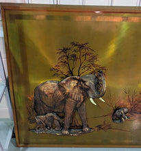Load image into Gallery viewer, Large, Heavy, 3D  Elephant Scene Artwork / Wall Hanging
