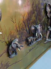 Load image into Gallery viewer, Large, Heavy, 3D  Elephant Scene Artwork / Wall Hanging
