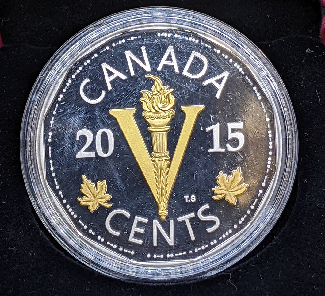 2015 Canada Legacy of the Victory Nickel Fine Silver Coin w/ COA