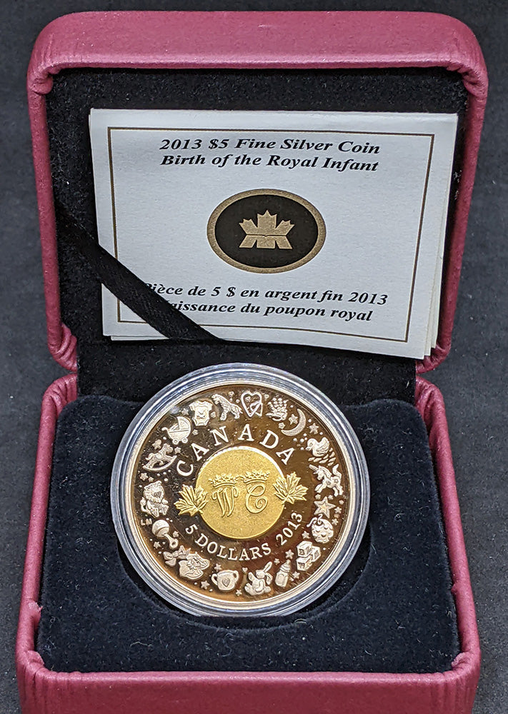 2013 Canada Birth of the Royal Infant $5 Fine Silver Coin w/ COA