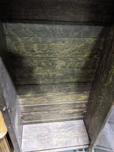 Load image into Gallery viewer, Vintage Wooden Display Cabinet - Window Door - Wood Shelves - As Is
