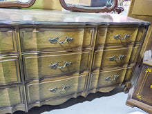 Load image into Gallery viewer, 1980&#39;s Bedroom 9 Drawer Dresser With His &amp; Hers Mirrors

