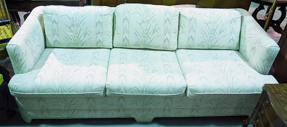 Upholstered Floral Spray Design Couch by Jaymar
