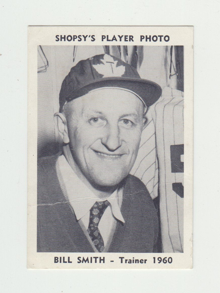 1960 Shopsy's Toronto Maple Leafs Bill Smith Baseball Card