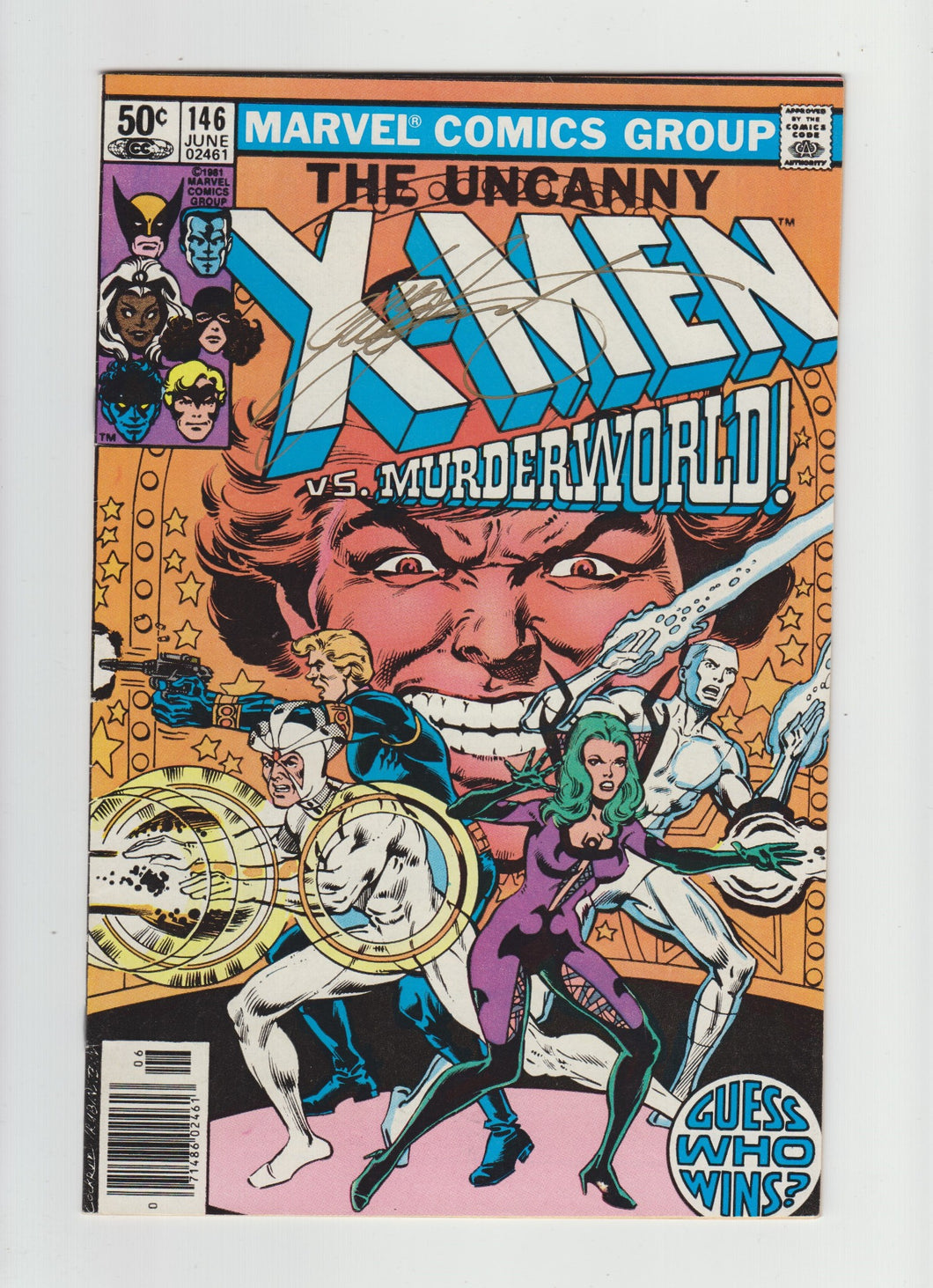 Uncanny X-Men (1963 1st Series) #146 Signed by Chris Claremont in Gold Ink