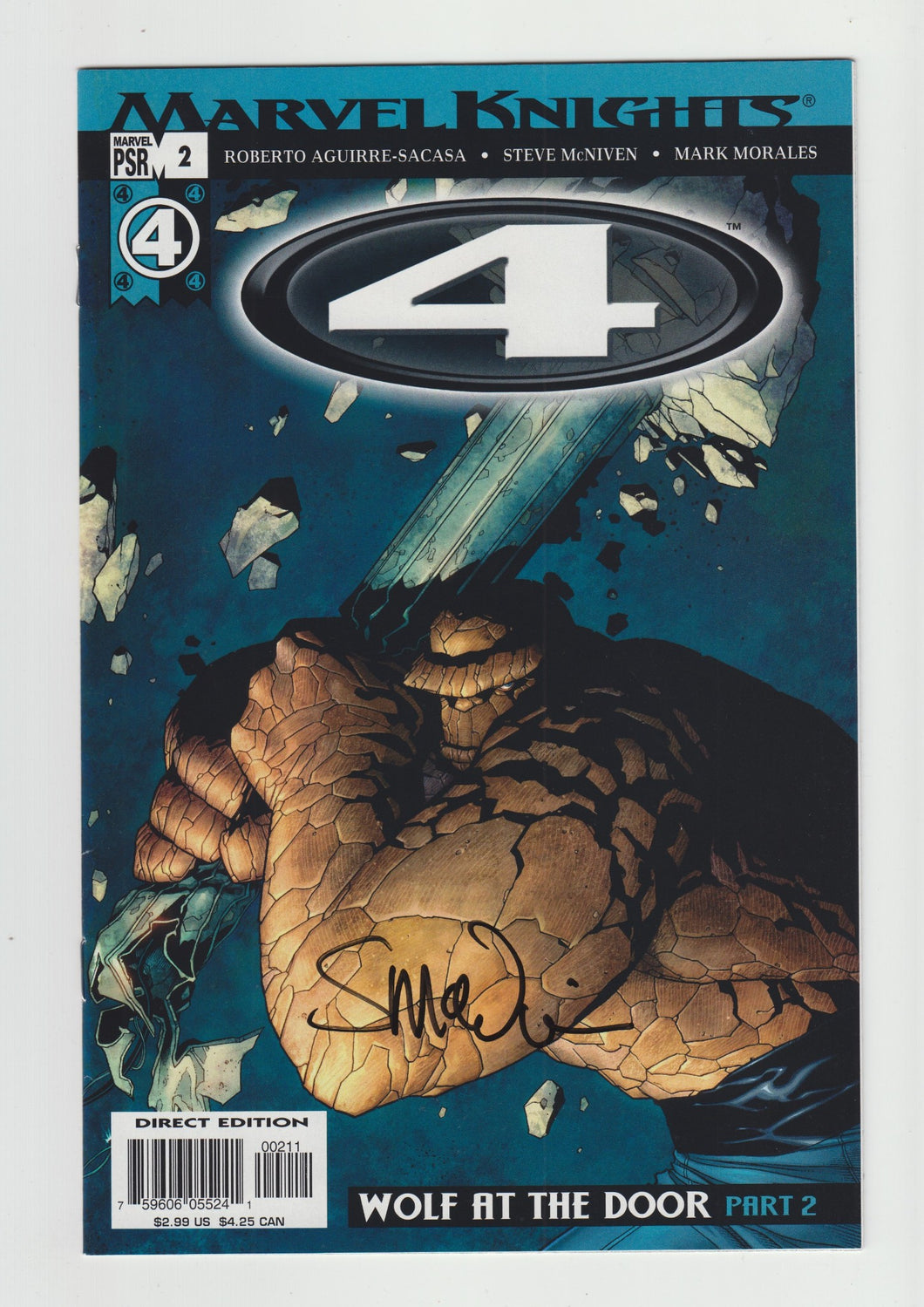 4 (2004 Marvel Knights) #2A Signed by Artist Steve McNiven