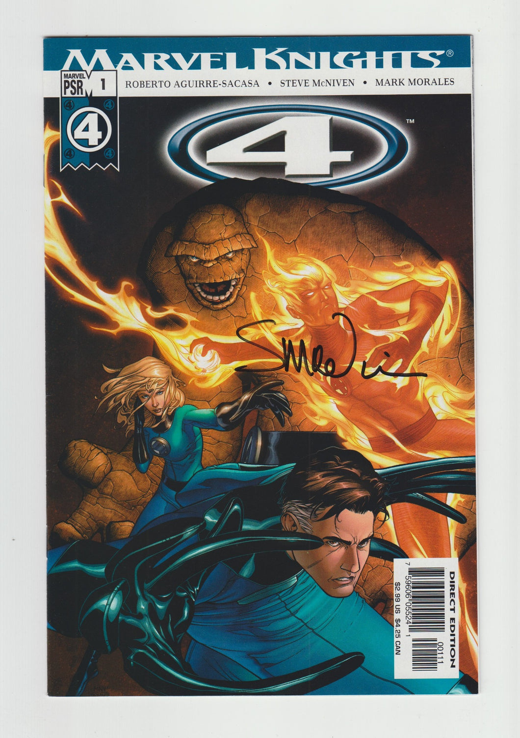 4 (2004 Marvel Knights) #1 Signed by Artist Steve McNiven