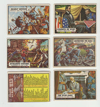 Load image into Gallery viewer, 30 x 1962 Topps Civil War News Card Lot w/ Cards Listed in Description - VG+ to
