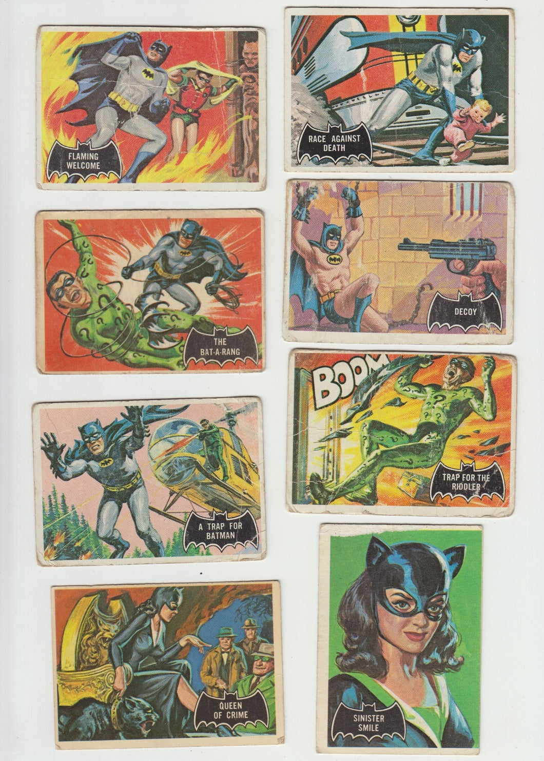 1966 O Pee Chee OPC Black Bat Batman Card Lot