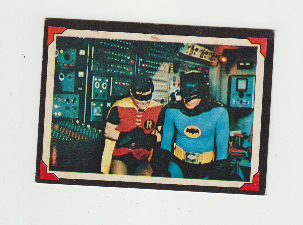 1966 O Pee Chee OPC Batman Riddler Back Card: A Dual Decision #13