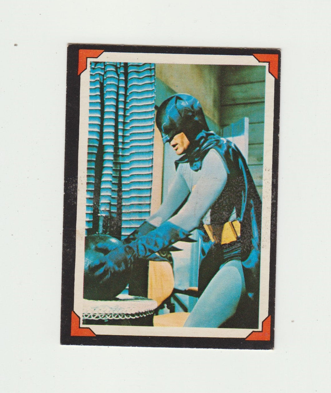 1966 O Pee Chee OPC Batman Riddler Back Card: Cautious Caped Crusader #17