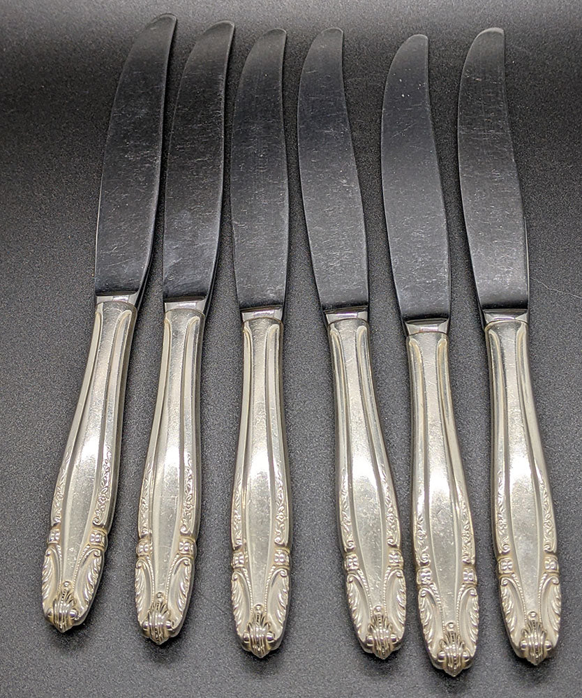 6 Wallace - Stradivari Pattern - Sterling Silver Luncheon Knives